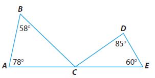 Go Math Grade 8 Answer Key Chapter 11 Angle Relationships in Parallel Lines and Triangles Lesson 2: Angle Theorems for Triangles img 17