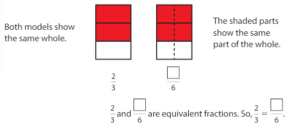 Big Ideas Math Answer Key Grade 3 Chapter 11 Understand Fraction Equivalence and Comparison 11.1 2