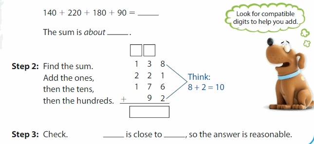 Big Ideas Math Answers Grade 3 Chapter 8 Add and Subtract Multi-Digit Numbers 103