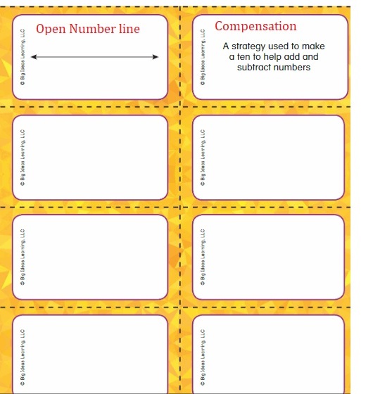 Big-Ideas-Math-Book-2nd-Grade-Answer-Key-Chapter-3-Addition-to-100-Strategies-Chapter-3-Vocabulary-cards
