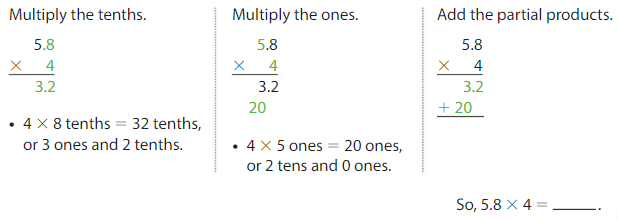 Big Ideas Math Solutions Grade 5 Chapter 5 Multiply Decimals 5.4 3