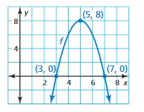 Big Ideas Math Algebra 1 Answers Chapter 8 Graphing Quadratic Functions ct 4