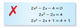 Big Ideas Math Answer Key Algebra 1 Chapter 9 Solving Quadratic Equations 9.4 6
