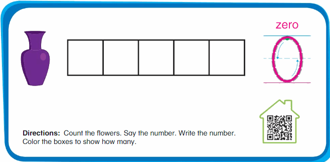Big Ideas Math Answer Key Grade K Chapter 1 Count and Write Numbers Numbers 0 to 5 104