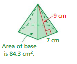 Big Ideas Math Answers Grade 7 Chapter 10 Surface Area and Volume cr 14
