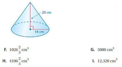 Big Ideas Math Answers Grade 8 Chapter 10 Volume and Similar Solids cp 2