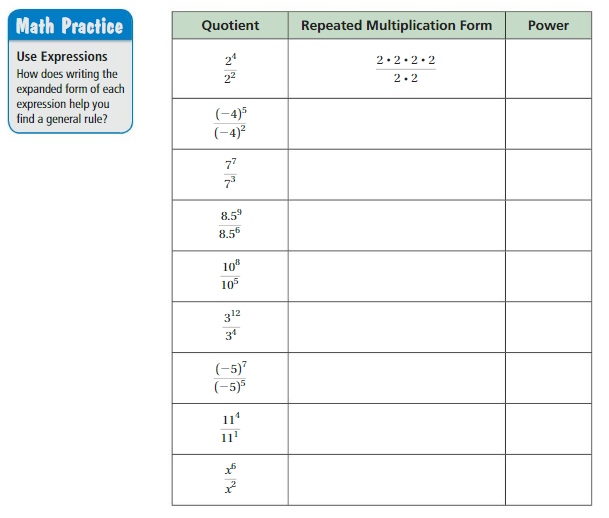 Big Ideas Math Answers Grade 8 Chapter 8 Exponents and Scientific Notation 8.3 1