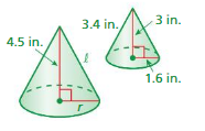 Big Ideas Math Solutions Grade 8 Chapter 10 Volume and Similar Solids 10.4 24
