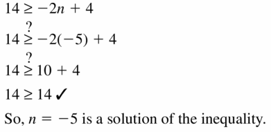 Big Ideas Math Algebra 1 Answer Key Chapter 2 Solving Linear Inequalities 2.1 Question 21