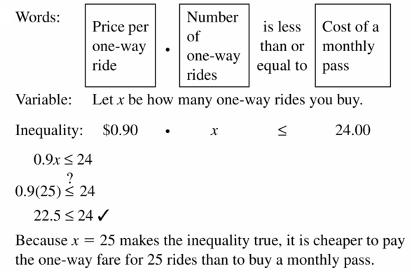 Big Ideas Math Algebra 1 Answer Key Chapter 2 Solving Linear Inequalities 2.1 Question 51