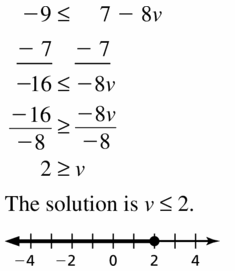 Big Ideas Math Algebra 1 Answer Key Chapter 2 Solving Linear Inequalities 2.4 Question 9