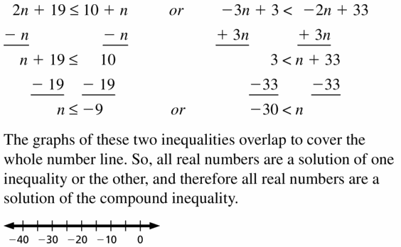 Big Ideas Math Algebra 1 Answer Key Chapter 2 Solving Linear Inequalities 2.5 Question 29