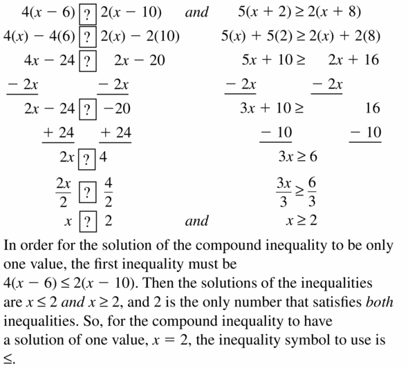 Big Ideas Math Algebra 1 Answer Key Chapter 2 Solving Linear Inequalities 2.5 Question 31