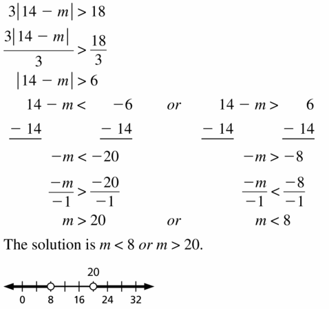 Big Ideas Math Algebra 1 Answer Key Chapter 2 Solving Linear Inequalities 2.6 Question 13