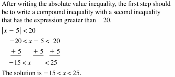 Big Ideas Math Algebra 1 Answer Key Chapter 2 Solving Linear Inequalities 2.6 Question 21