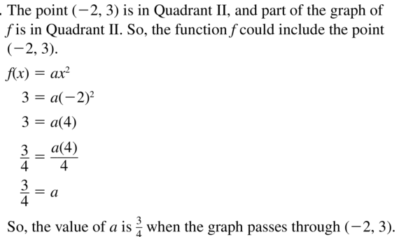 Big Ideas Math Algebra 1 Answer Key Chapter 8 Graphing Quadratic Functions 8.1 a 23