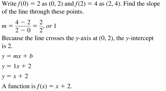 Big Ideas Math Algebra 1 Answers Chapter 4 Writing Linear Functions 4.1 Question 19