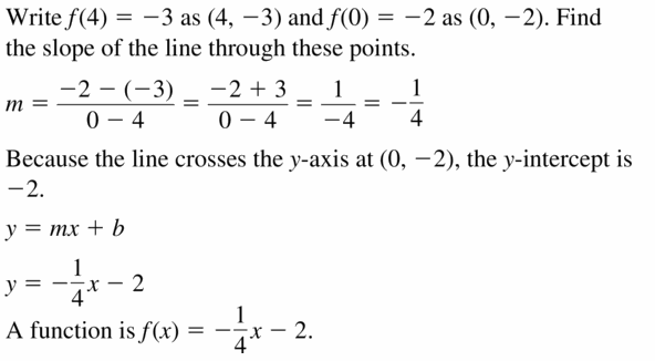 Big Ideas Math Algebra 1 Answers Chapter 4 Writing Linear Functions 4.1 Question 21