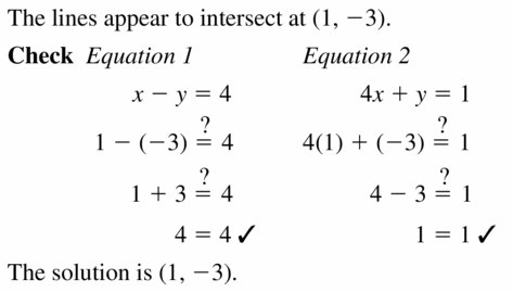 Big Ideas Math Algebra 1 Answers Chapter 5 Solving Systems of Linear Equations 5.1 Question 9