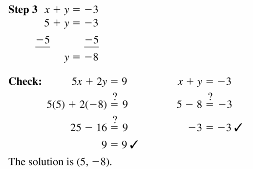 Big Ideas Math Algebra 1 Answers Chapter 5 Solving Systems of Linear Equations 5.2 Question 15.2