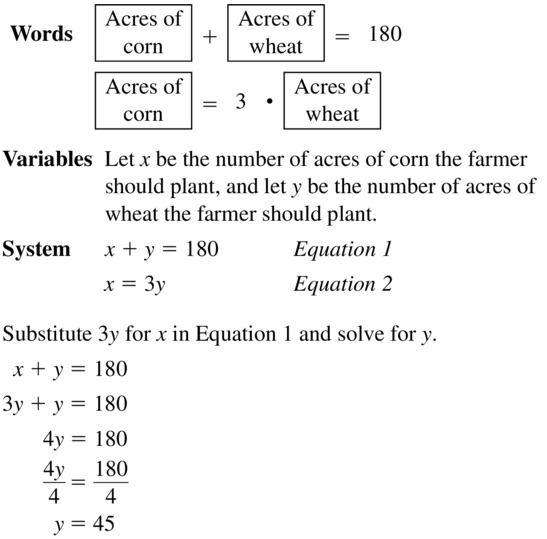 Big Ideas Math Algebra 1 Answers Chapter 5 Solving Systems of Linear Equations 5.2 Question 19.1