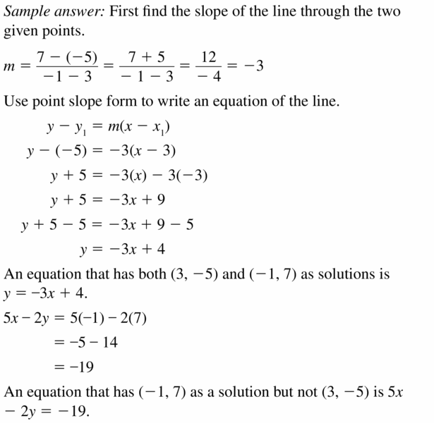 Big Ideas Math Algebra 1 Answers Chapter 5 Solving Systems of Linear Equations 5.2 Question 31.1