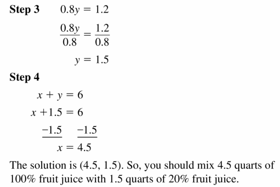 Big Ideas Math Algebra 1 Answers Chapter 5 Solving Systems of Linear Equations 5.3 Question 33.2
