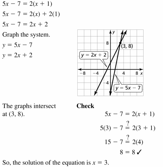 Big Ideas Math Algebra 1 Answers Chapter 5 Solving Systems of Linear Equations 5.5 Question 13