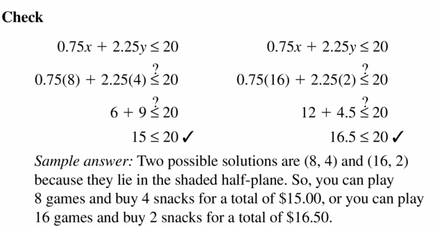 Big Ideas Math Algebra 1 Answers Chapter 5 Solving Systems of Linear Equations 5.6 Question 33.3