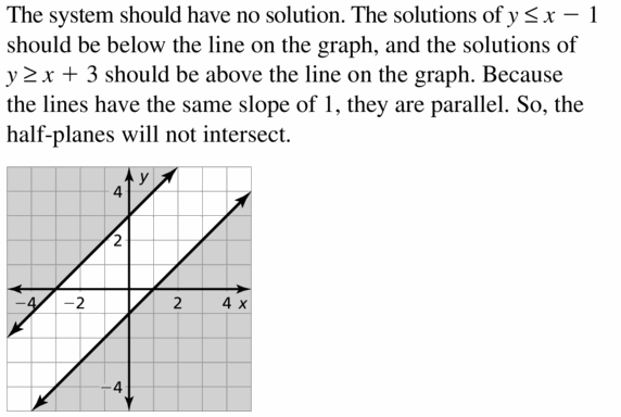 Big Ideas Math Algebra 1 Answers Chapter 5 Solving Systems of Linear Equations 5.7 Question 27