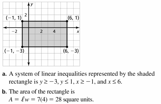 Big Ideas Math Algebra 1 Answers Chapter 5 Solving Systems of Linear Equations 5.7 Question 33