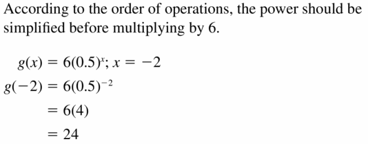 Big Ideas Math Algebra 1 Answers Chapter 6 Exponential Functions and Sequences 6.3 Question 41