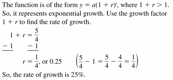 Big Ideas Math Algebra 1 Answers Chapter 6 Exponential Functions and Sequences 6.4 Question 47