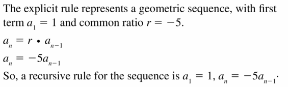 Big Ideas Math Algebra 1 Answers Chapter 6 Exponential Functions and Sequences 6.7 Question 33