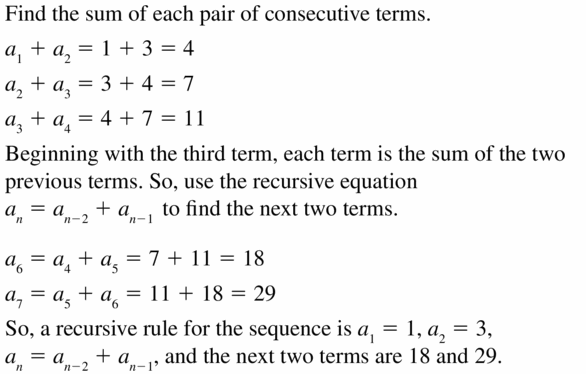 Big Ideas Math Algebra 1 Answers Chapter 6 Exponential Functions and Sequences 6.7 Question 39
