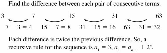 Big Ideas Math Algebra 1 Answers Chapter 6 Exponential Functions and Sequences 6.7 Question 59