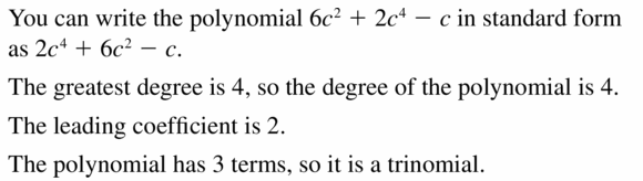 Big Ideas Math Algebra 1 Answers Chapter 7 Polynomial Equations and Factoring 7.1 Question 13