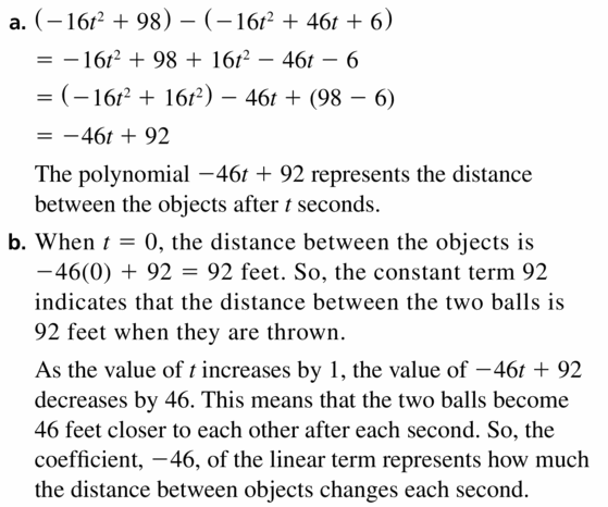 Big Ideas Math Algebra 1 Answers Chapter 7 Polynomial Equations and Factoring 7.1 Question 53