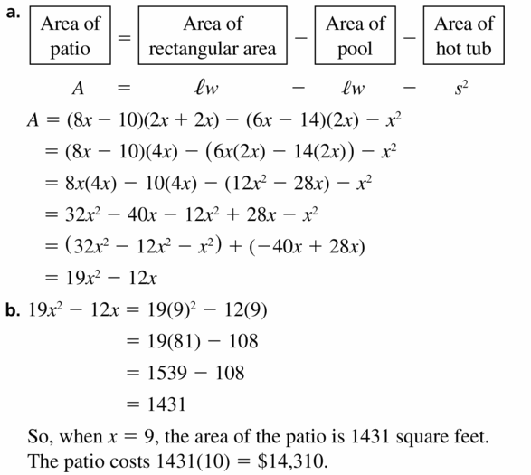 Big Ideas Math Algebra 1 Answers Chapter 7 Polynomial Equations and Factoring 7.1 Question 61