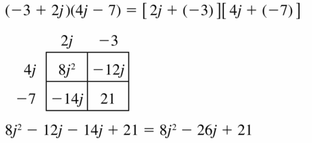 Big Ideas Math Algebra 1 Answers Chapter 7 Polynomial Equations and Factoring 7.2 Question 17