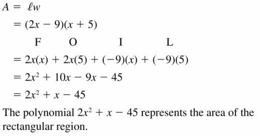 Big Ideas Math Algebra 1 Answers Chapter 7 Polynomial Equations and Factoring 7.2 Question 31