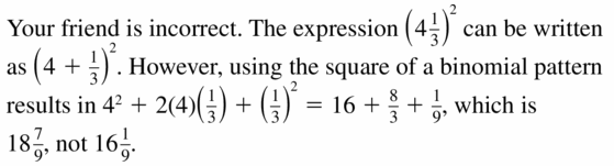 Big Ideas Math Algebra 1 Answers Chapter 7 Polynomial Equations and Factoring 7.3 Question 43