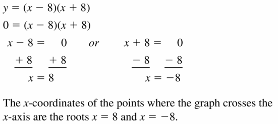 Big Ideas Math Algebra 1 Answers Chapter 7 Polynomial Equations and Factoring 7.4 Question 21