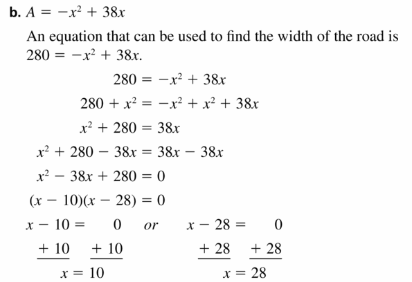 Big Ideas Math Algebra 1 Answers Chapter 7 Polynomial Equations and Factoring 7.5 Question 47.2