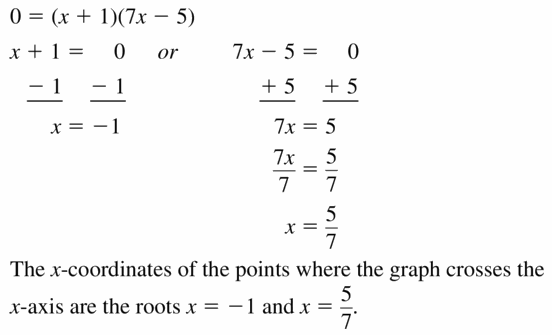 Big Ideas Math Algebra 1 Answers Chapter 7 Polynomial Equations and Factoring 7.6 Question 31.2