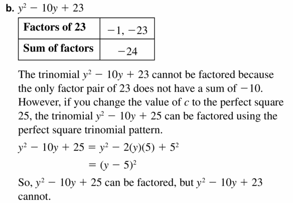 Big Ideas Math Algebra 1 Answers Chapter 7 Polynomial Equations and Factoring 7.7 Question 43.2