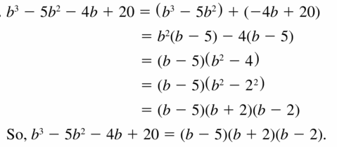 Big Ideas Math Algebra 1 Answers Chapter 7 Polynomial Equations and Factoring 7.8 Question 21