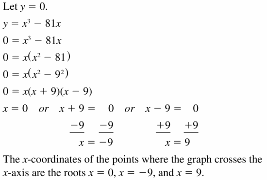 Big Ideas Math Algebra 1 Answers Chapter 7 Polynomial Equations and Factoring 7.8 Question 29