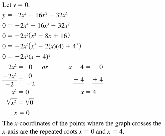 Big Ideas Math Algebra 1 Answers Chapter 7 Polynomial Equations and Factoring 7.8 Question 31