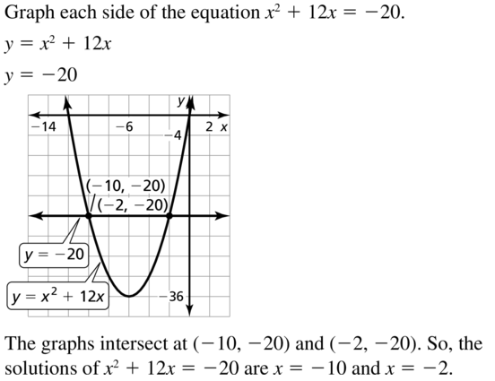 Big Ideas Math Algebra 1 Answers Chapter 9 Solving Quadratic Equations 9.2 a 33